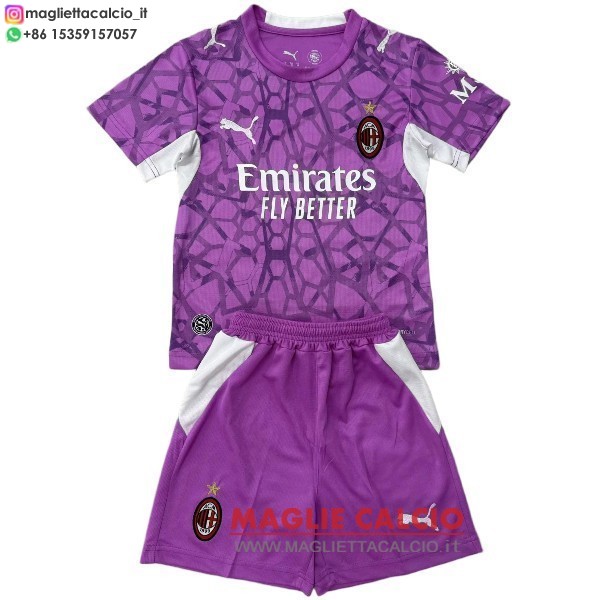 nuova portiere divisione magliette ac milan set completo uomo 2026-2027 purpureo