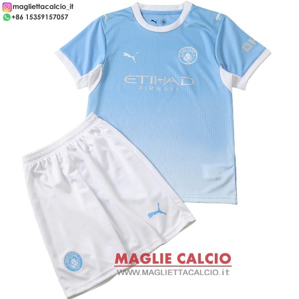 nuova prima magliette manchester city set completo bambino 2026-2027