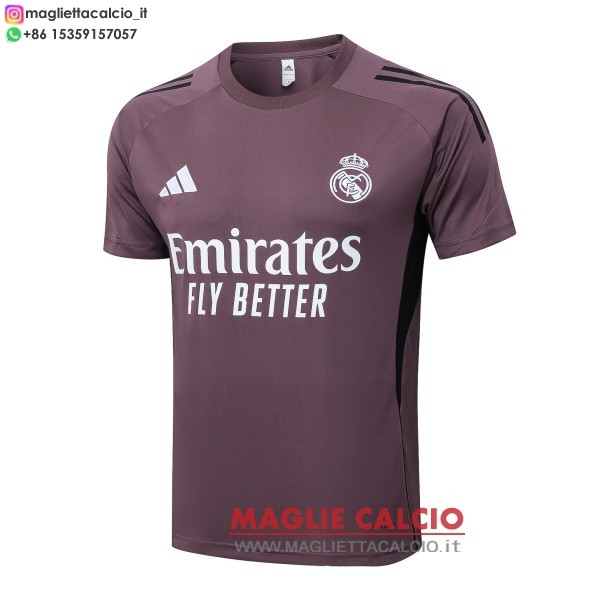 nuova formazione divisione maglietta real madrid 2025-2026 purpureo bianco