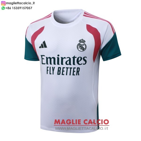 nuova formazione divisione maglietta real madrid 2026-2027 bianco rosa verde