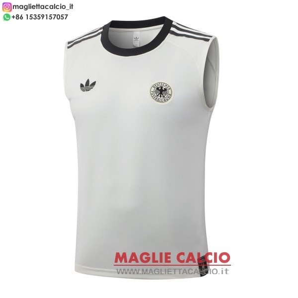 nuova senza maniche formazione divisione magliette germania 2026 bianco giallo