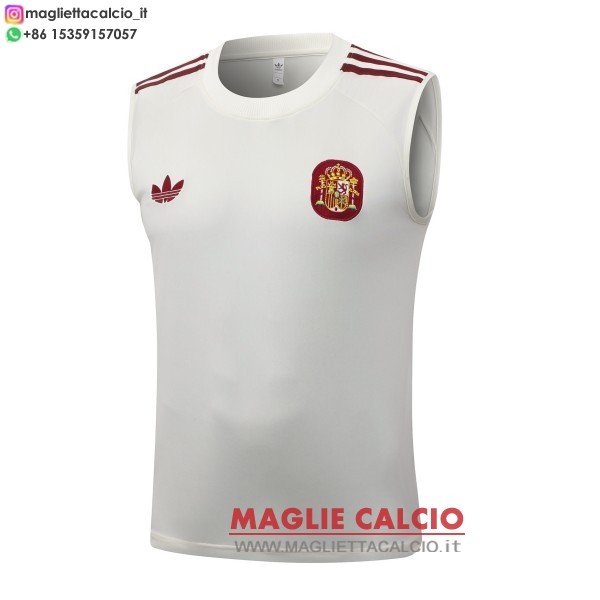 nuova formazione divisione senza maniche magliette spagna 2026 giallo bianco