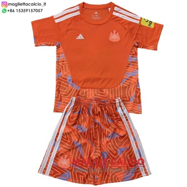nuova portiere magliette newcastle united set completo bambino 2026-2027 arancione