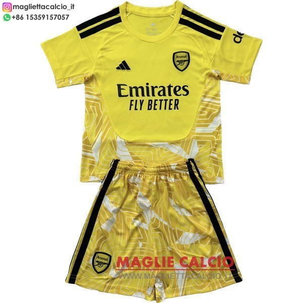 nuova portiere divisione magliette arsenal set completo uomo 2026-2027 giallo