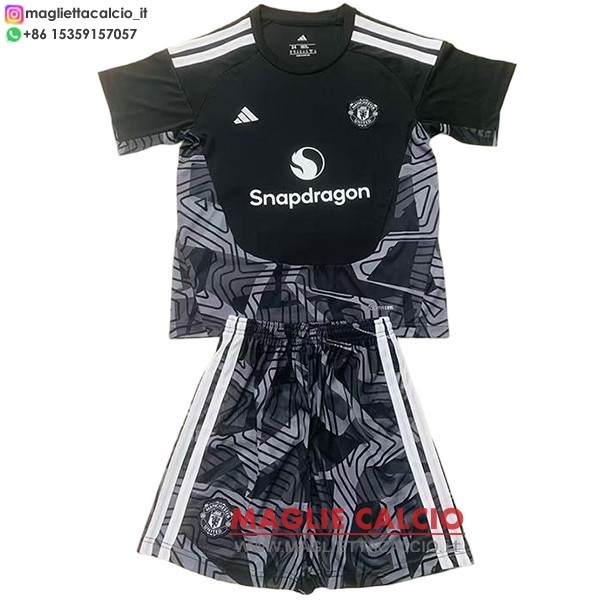 portiere magliette manchester united set completo uomo 2026-2027 nero