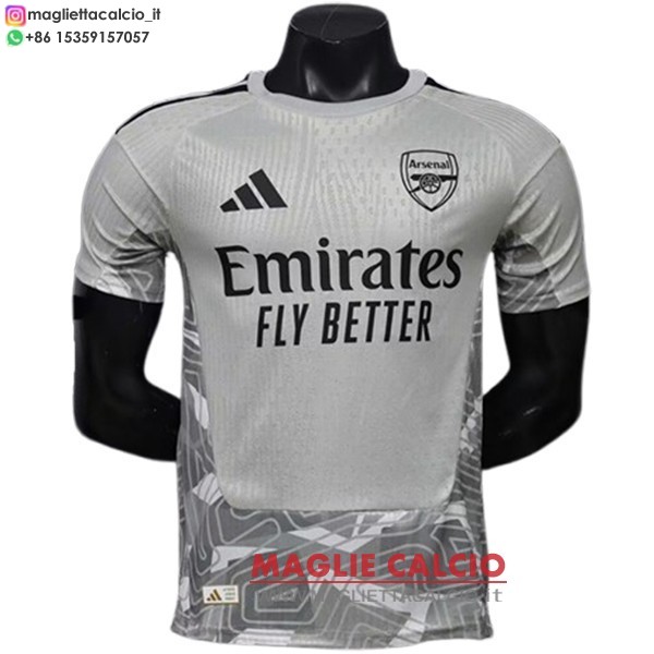 nuova portiere giocatori divisione magliette arsenal 2026-2027 grigio