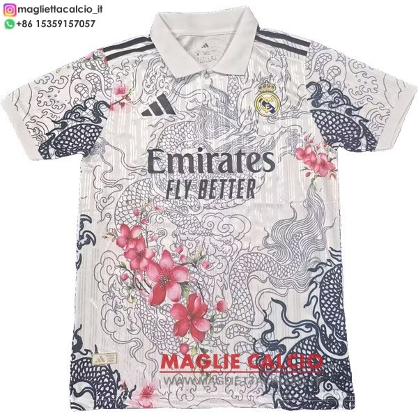 tailandia nuova speciale divisione magliette real madrid 2026-2027 bianco nero rosso