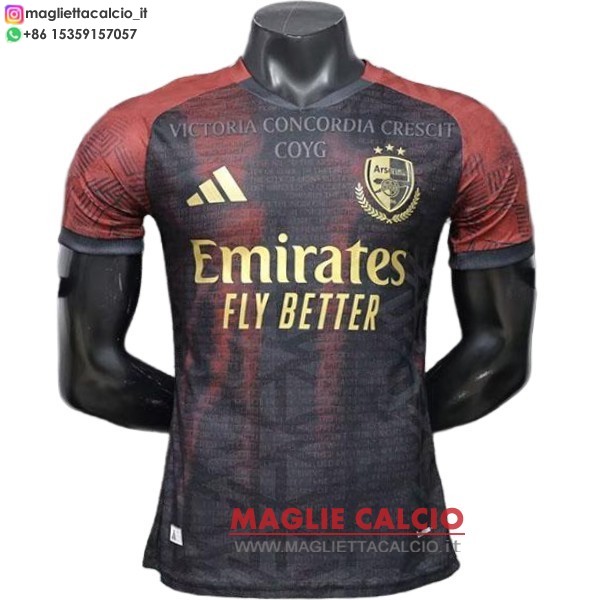 nuova speciale giocatori divisione magliette arsenal 2026-2027 nero rosso