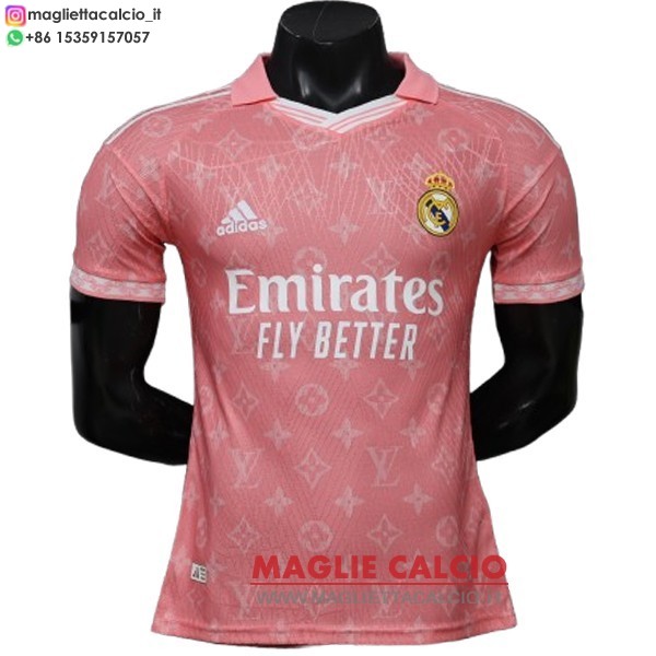 nuova speciale giocatori divisione magliette real madrid 2026-2027 rosa bianco