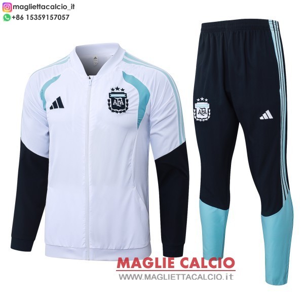 nuova argentina insieme completo bianco blu navy giacca a vento 2026