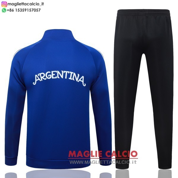 nuova argentina insieme completo blu i bianco nero giacca lunga zip 2026