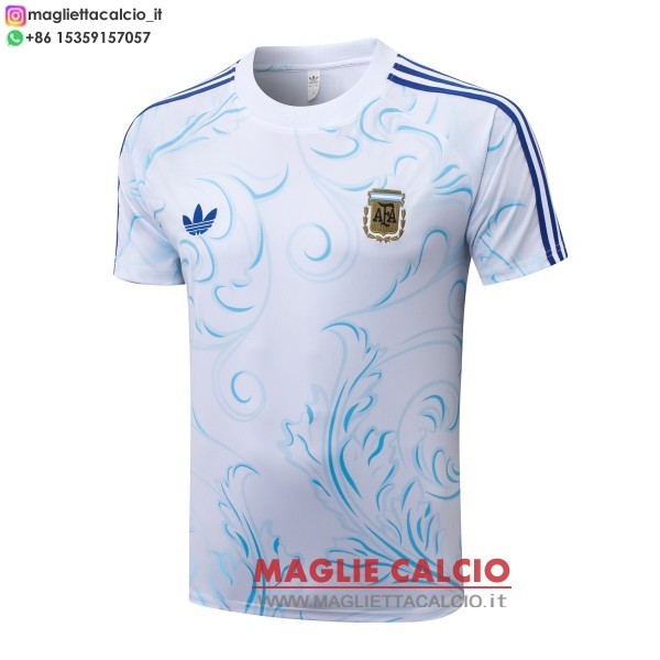 nuova formazione divisione maglietta argentina 2026 bianco i blu
