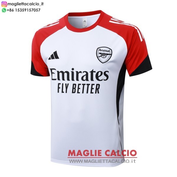 nuova formazione divisione maglietta arsenal 2025-2026 bianco rosso