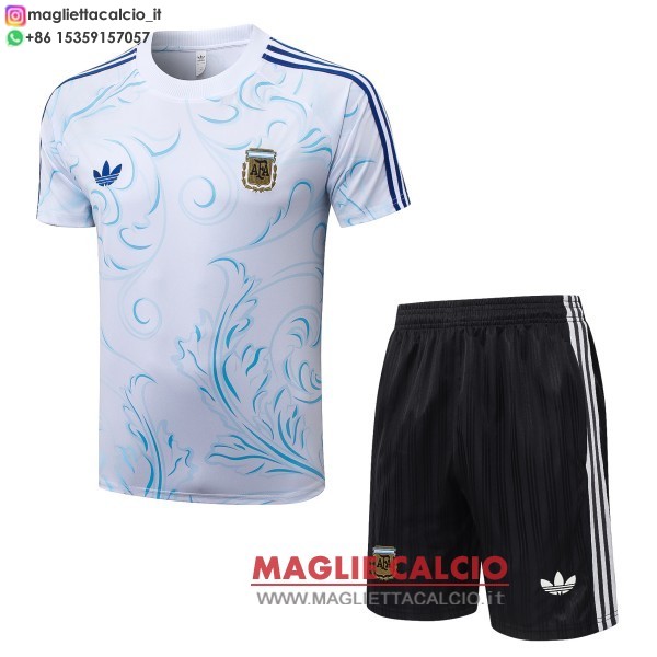 nuova formazione divisione maglietta set completo argentina 2026 bianco i blu