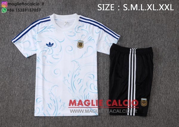 nuova formazione divisione maglietta set completo argentina 2026 bianco i blu