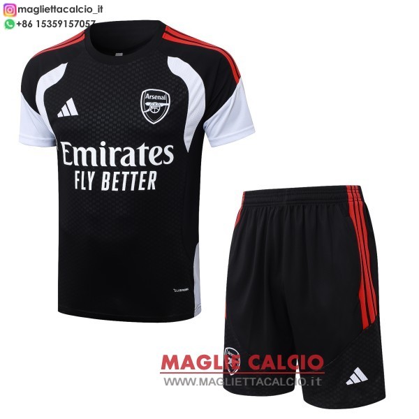 nuova formazione divisione maglietta set completo arsenal 2026-2027 nero rosso bianco