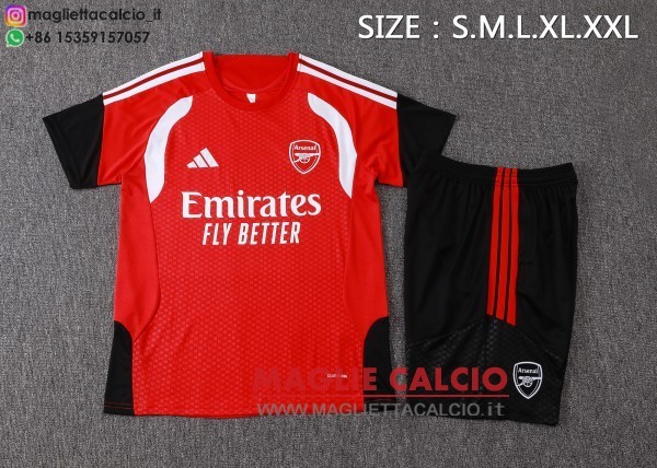 nuova formazione divisione maglietta set completo arsenal 2026-2027 rosso bianco nero