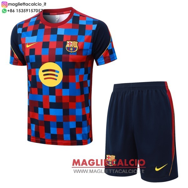 nuova formazione divisione maglietta set completo barcelona 2026-2027 rosso blu giallo