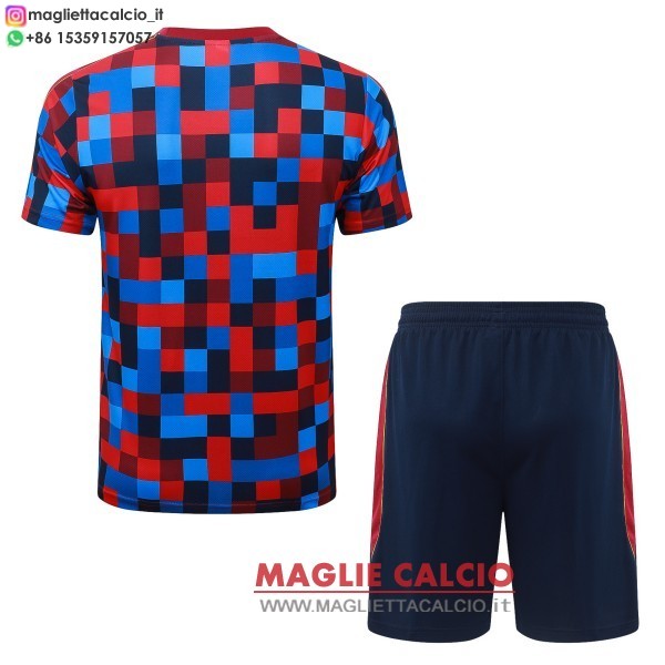 nuova formazione divisione maglietta set completo barcelona 2026-2027 rosso blu giallo