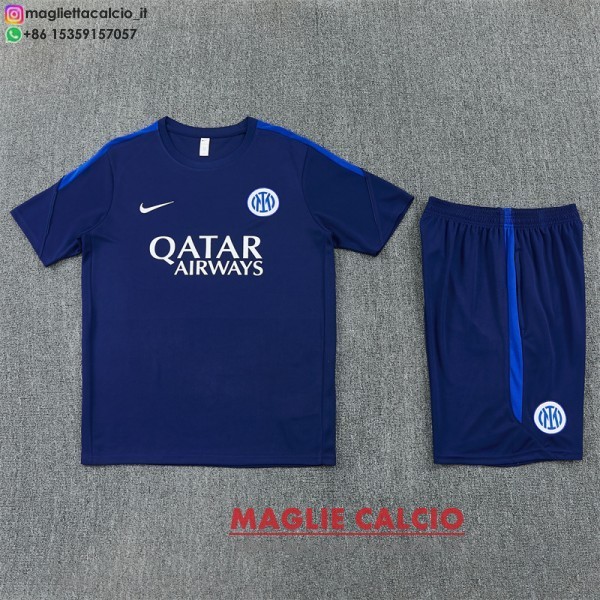 nuova formazione divisione maglietta set completo inter milan 2026-2027 blu navy