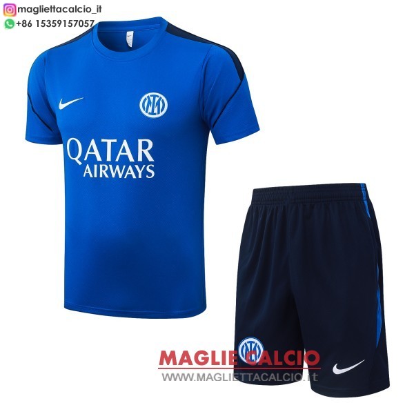 nuova formazione divisione maglietta set completo inter milan 2026-2027 blu navy bianco