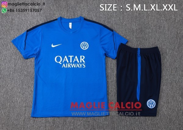 nuova formazione divisione maglietta set completo inter milan 2026-2027 blu navy bianco