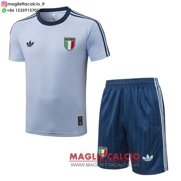 nuova formazione divisione maglietta set completo italia 2026 blu luce