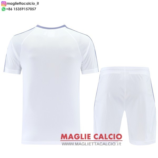 nuova formazione divisione maglietta set completo real madrid 2026-2027 bianco purpureo