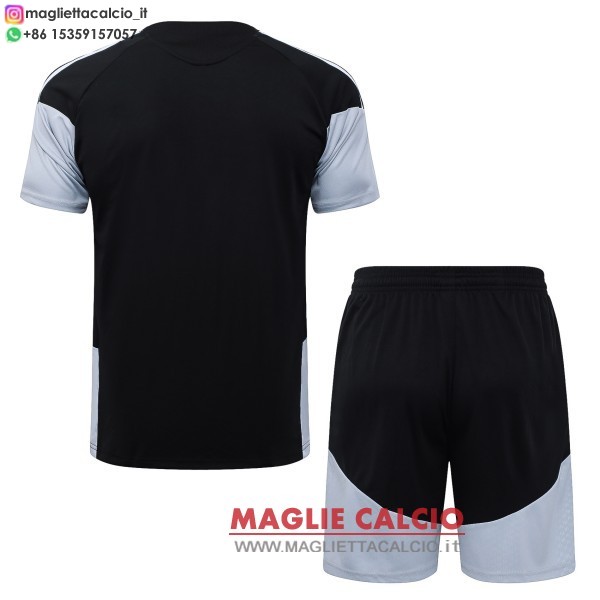 nuova formazione divisione maglietta set completo real madrid 2026-2027 nero bianco