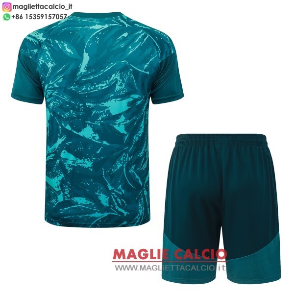 nuova formazione divisione maglietta set completo real madrid 2026-2027 verde bianco rosa