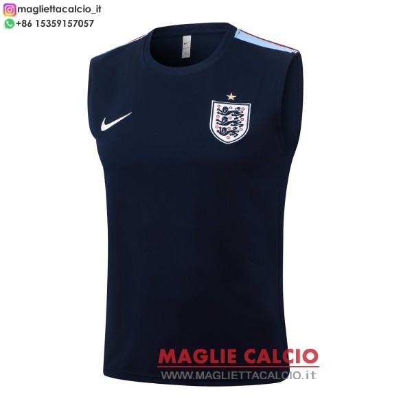 nuova formazione senza maniche divisione maglietta inghilterra 2026 blu navy