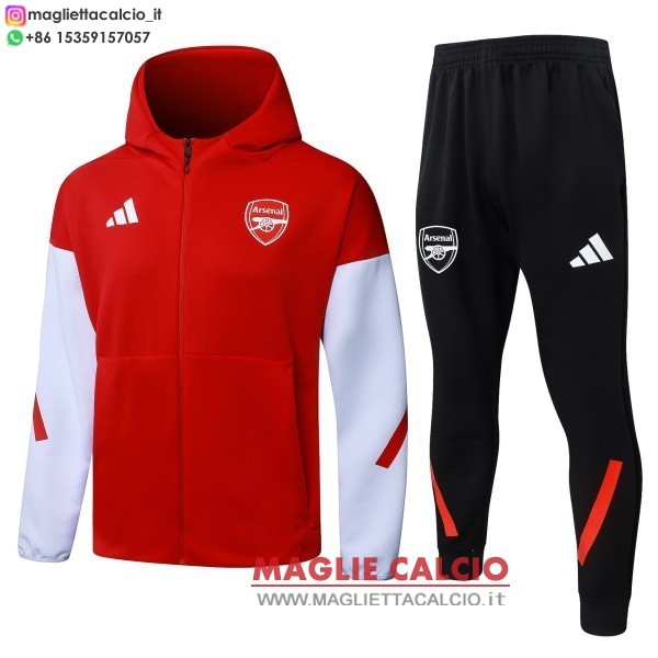 nuova juventus insieme completo rosso bianco nero giacca felpa cappuccio 2026-2027