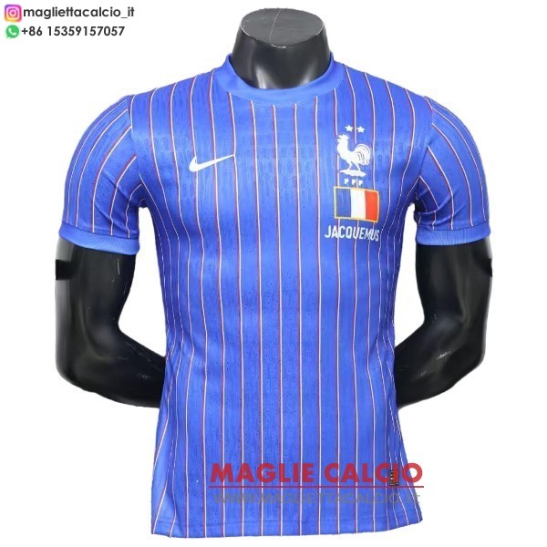 nuova pre partita giocatori maglietta francia 2026 blu
