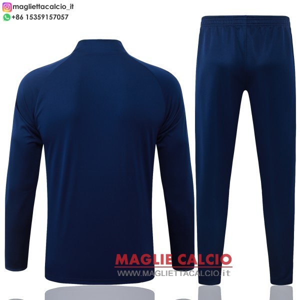 nuova real madrid insieme completo blu navy giallo bambino felpa da allenamento 2026-2027