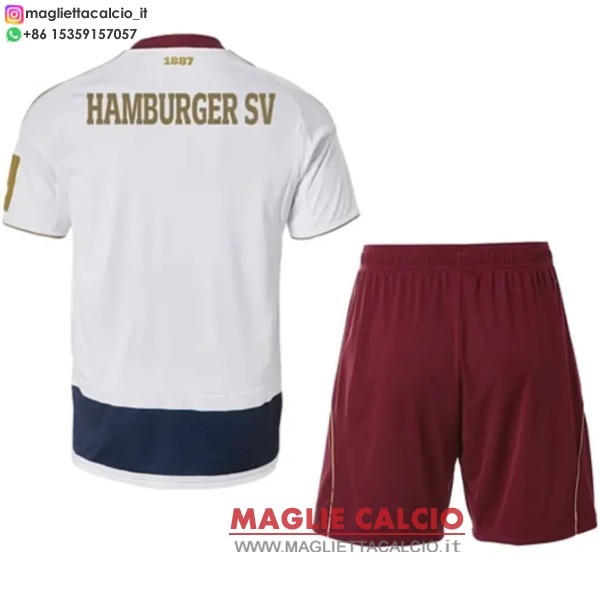 nuova speciale divisione maglietta hamburgo s.v set completo uomo 2025-2026 bianco blu