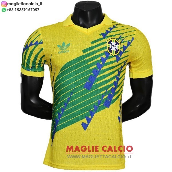 nuova speciale giocatori maglietta brasile 2026 giallo verde blu