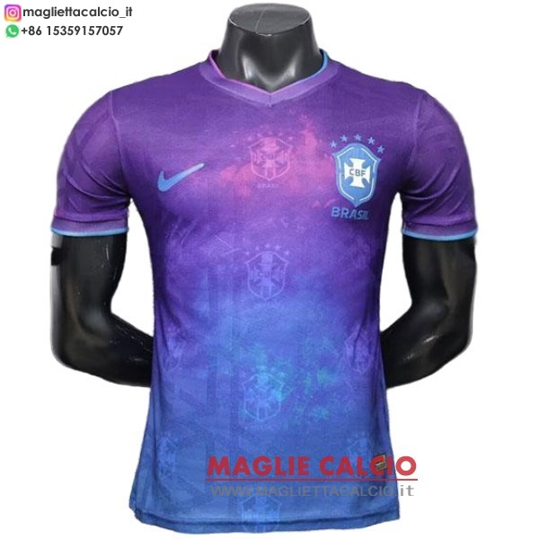 nuova speciale giocatori maglietta brasile 2026 purpureo blu