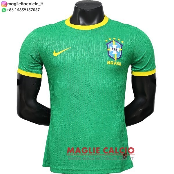 nuova speciale giocatori maglietta brasile 2026 verde giallo