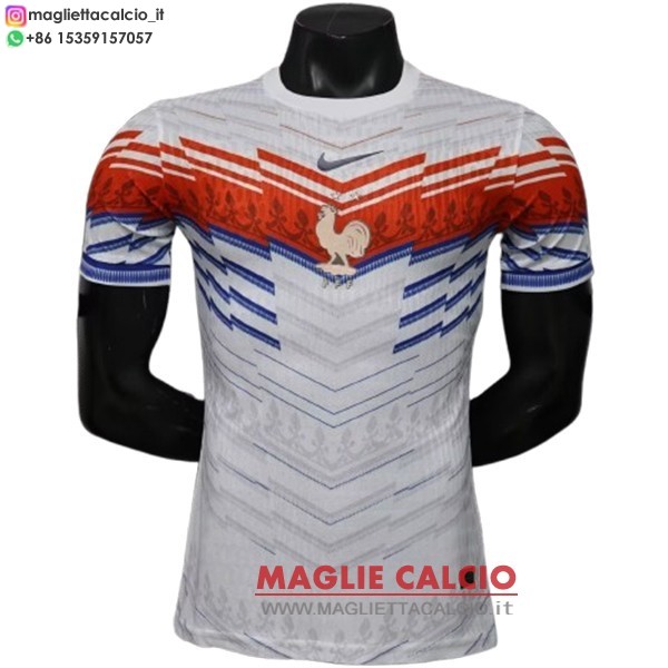 speciale giocatori maglietta francia 2026 bianco rosso