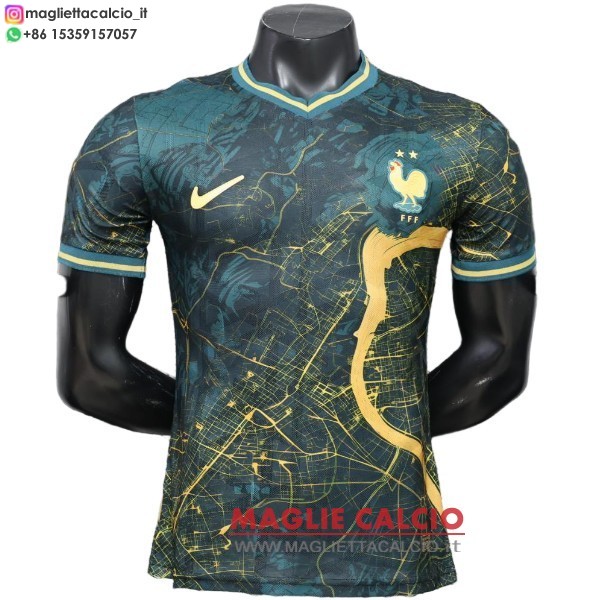 speciale giocatori maglietta francia 2026 verde