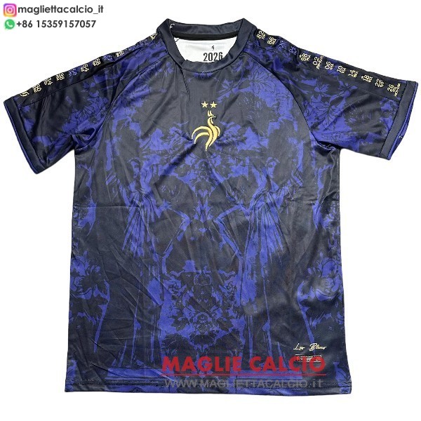 thailandia nuova pre partita maglietta francia 2026 blu navy