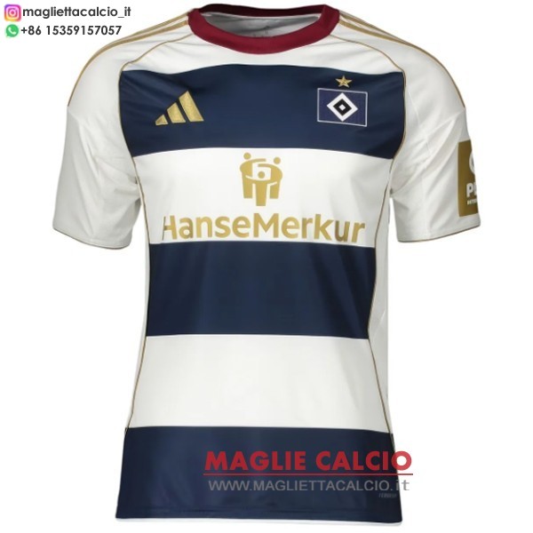 thailandia nuova speciale maglietta hamburgo s.v. 2025-2026 bianco blu