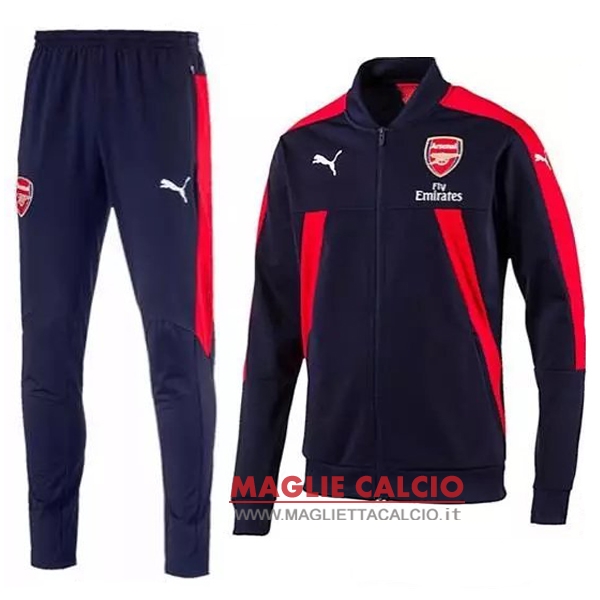 nuova arsenal insieme completo blu giacca 2017-2018