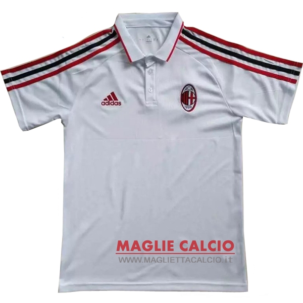 ac milan bianco magliette polo nuova 2017-2018