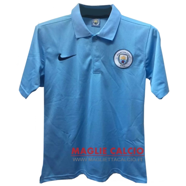 manchester city blu magliette polo nuova 2017-2018