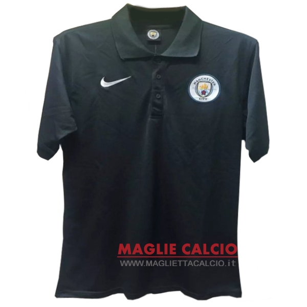 manchester city nero magliette polo nuova 2017-2018