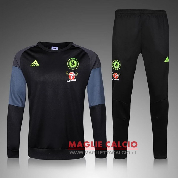 nuova chelsea insieme completo nero giacca 2016-2017