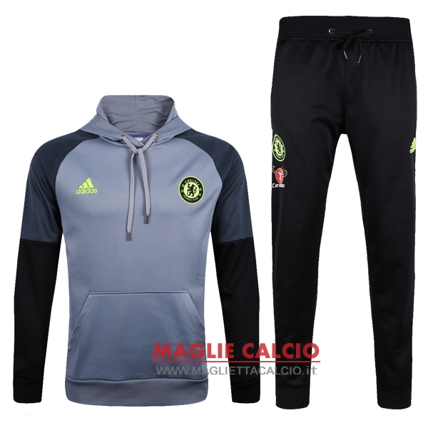 nuova chelsea insieme completo grigio giacca 2016-2017