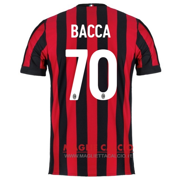 nuova maglietta ac milan 2017-2018 bacca 70 prima