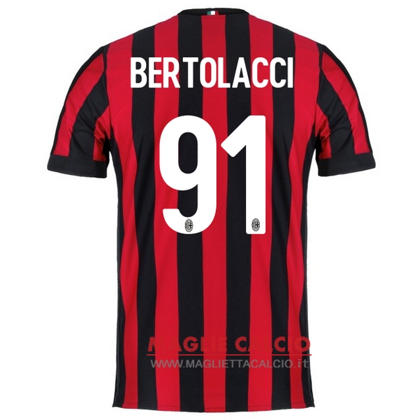 nuova maglietta ac milan 2017-2018 bertolacci 91 prima